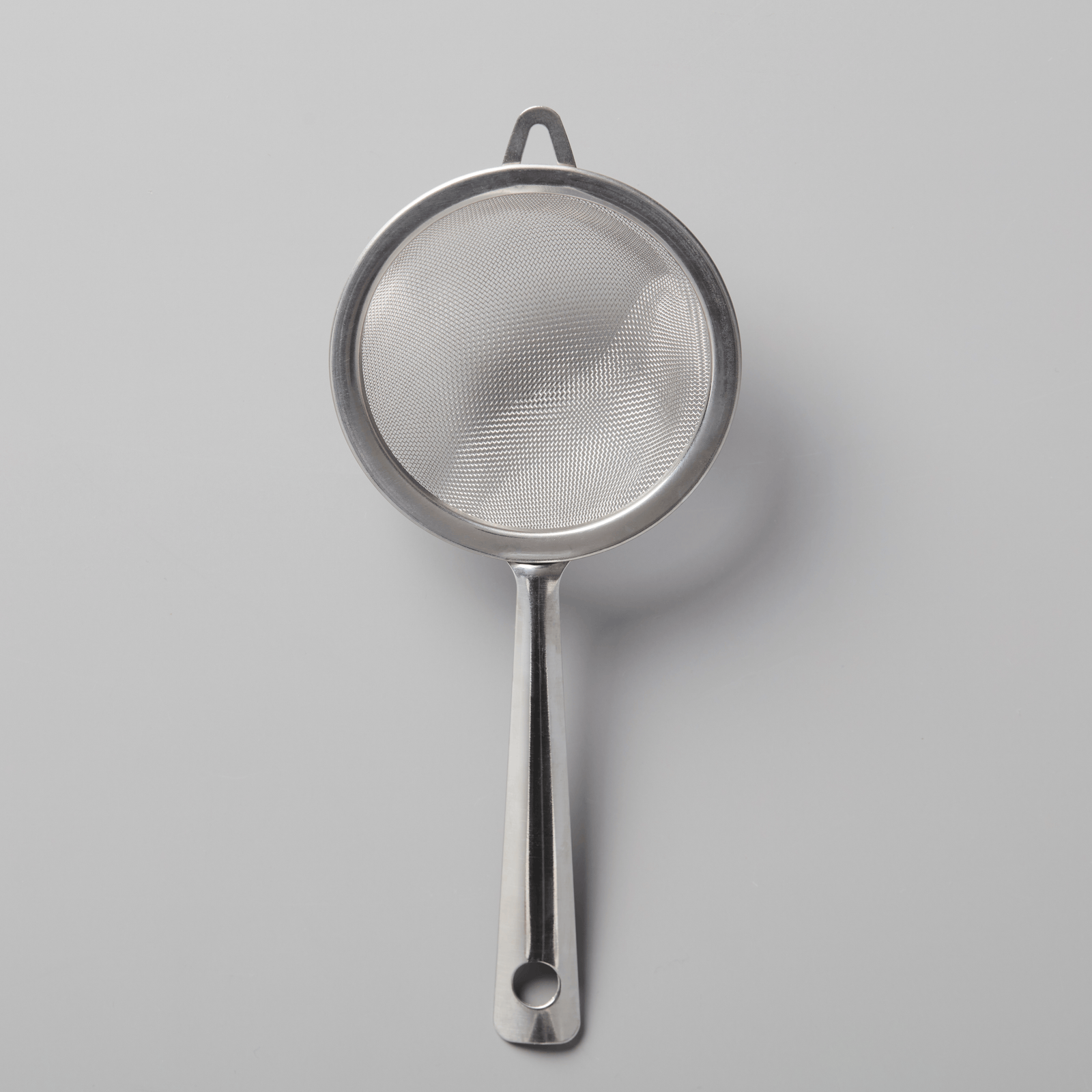 Stainless steel Matcha Sifter with fine mesh screen and long handle for smooth tea powder preparation